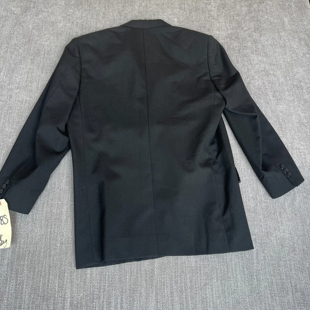 Mens Jacket Blazer 38S Black Single-Breasted Professional Business Office Career